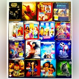 16 brand new in plastic BluRay DVD ULTRA 4K w/ digital code includes